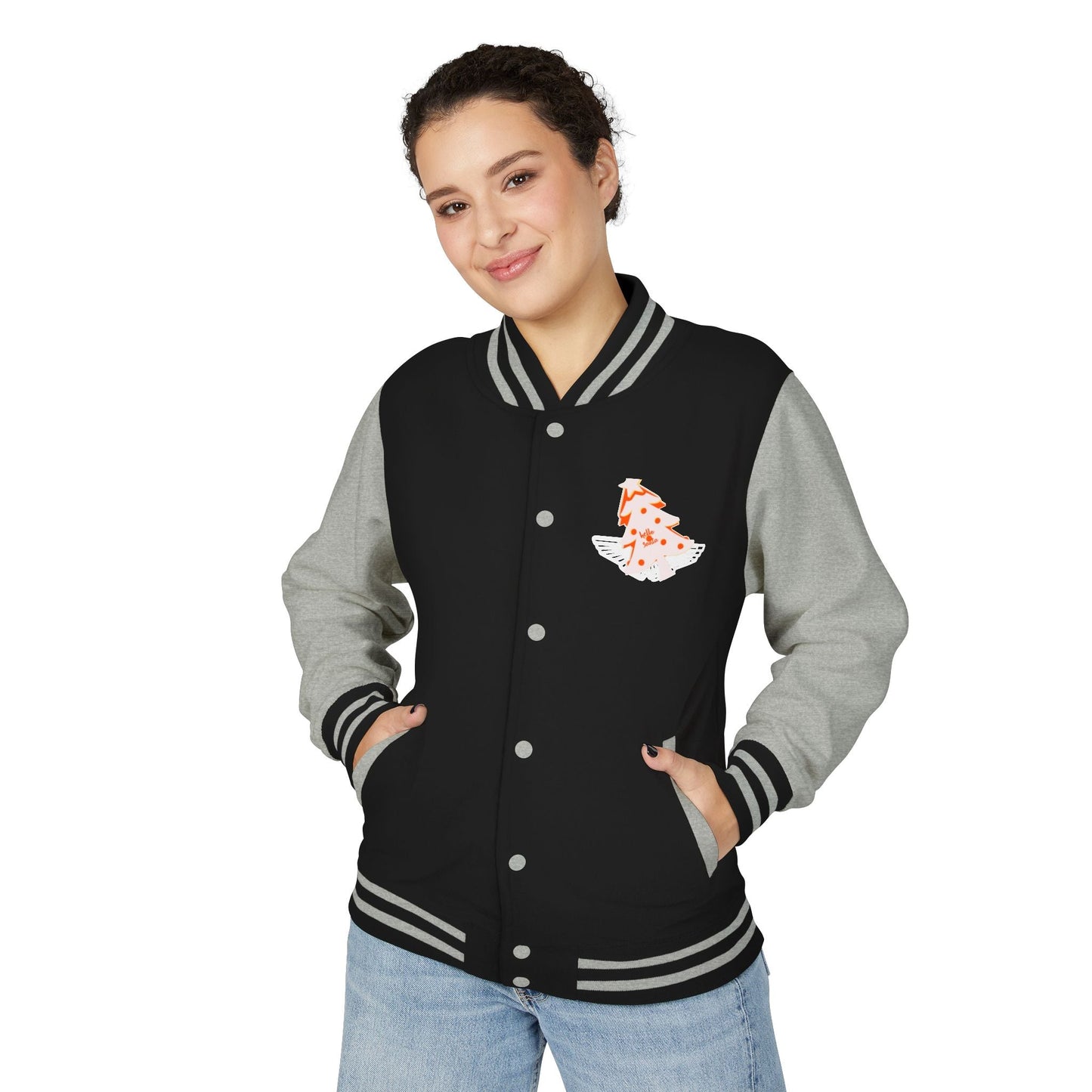 Letterman Jacket - 'hello santa' Design Printify