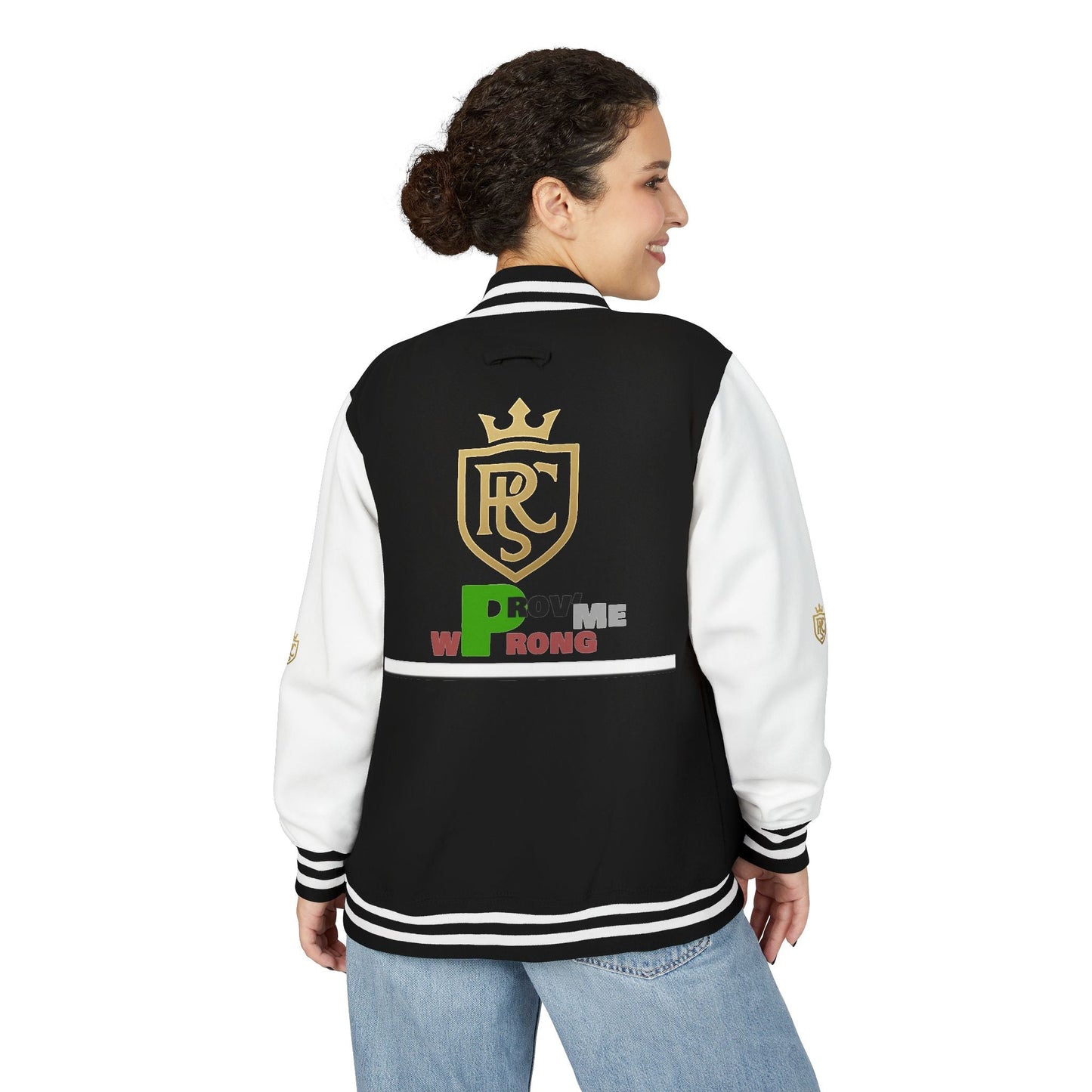 Unisex Heavyweight Letterman Jacket, Stylish Varsity Jacket, Casual Wear, Gift for Him/Her, Sports Team Apparel, College Spirit Gear Printify