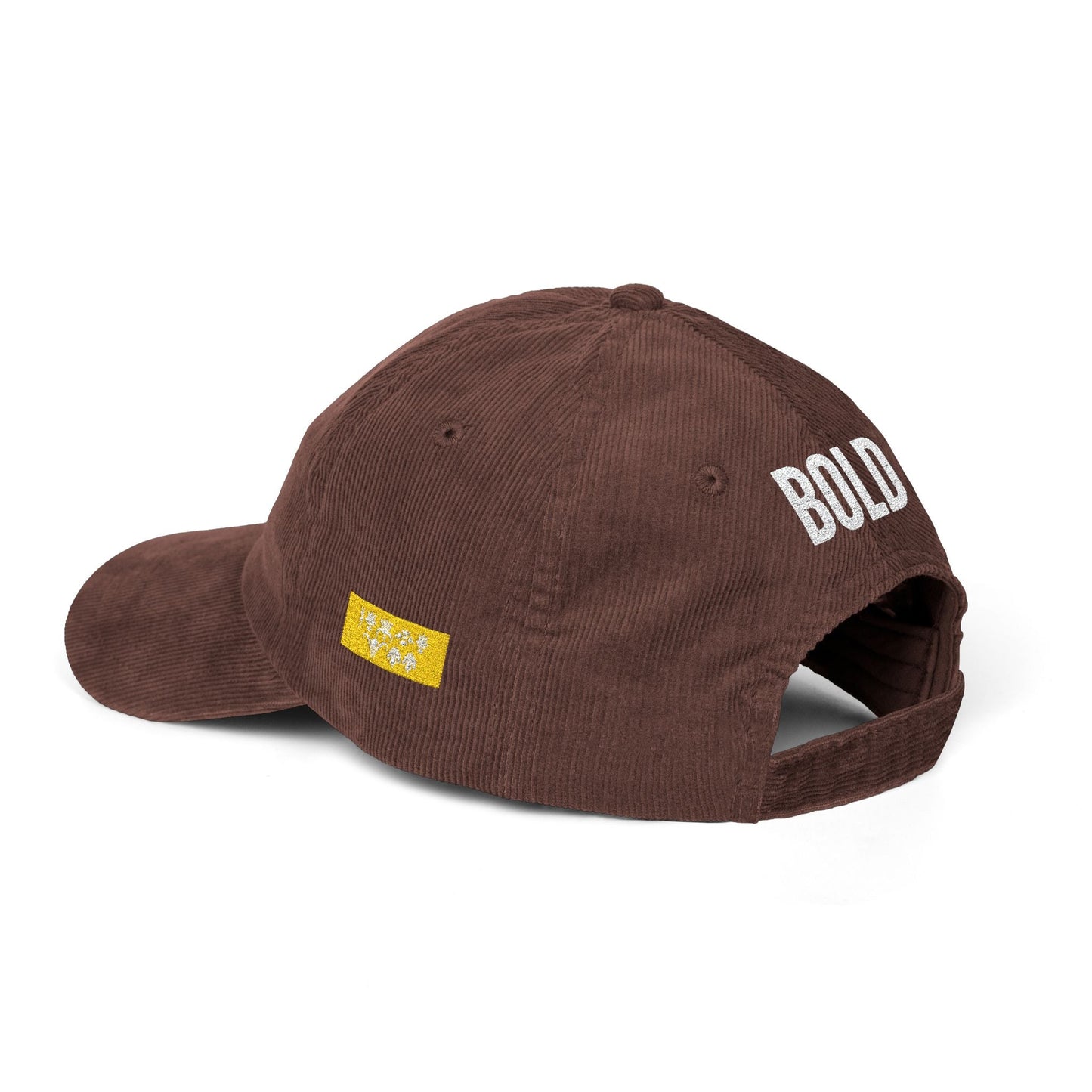 Bold Corduroy  Statement Hat, Embroidered Printify