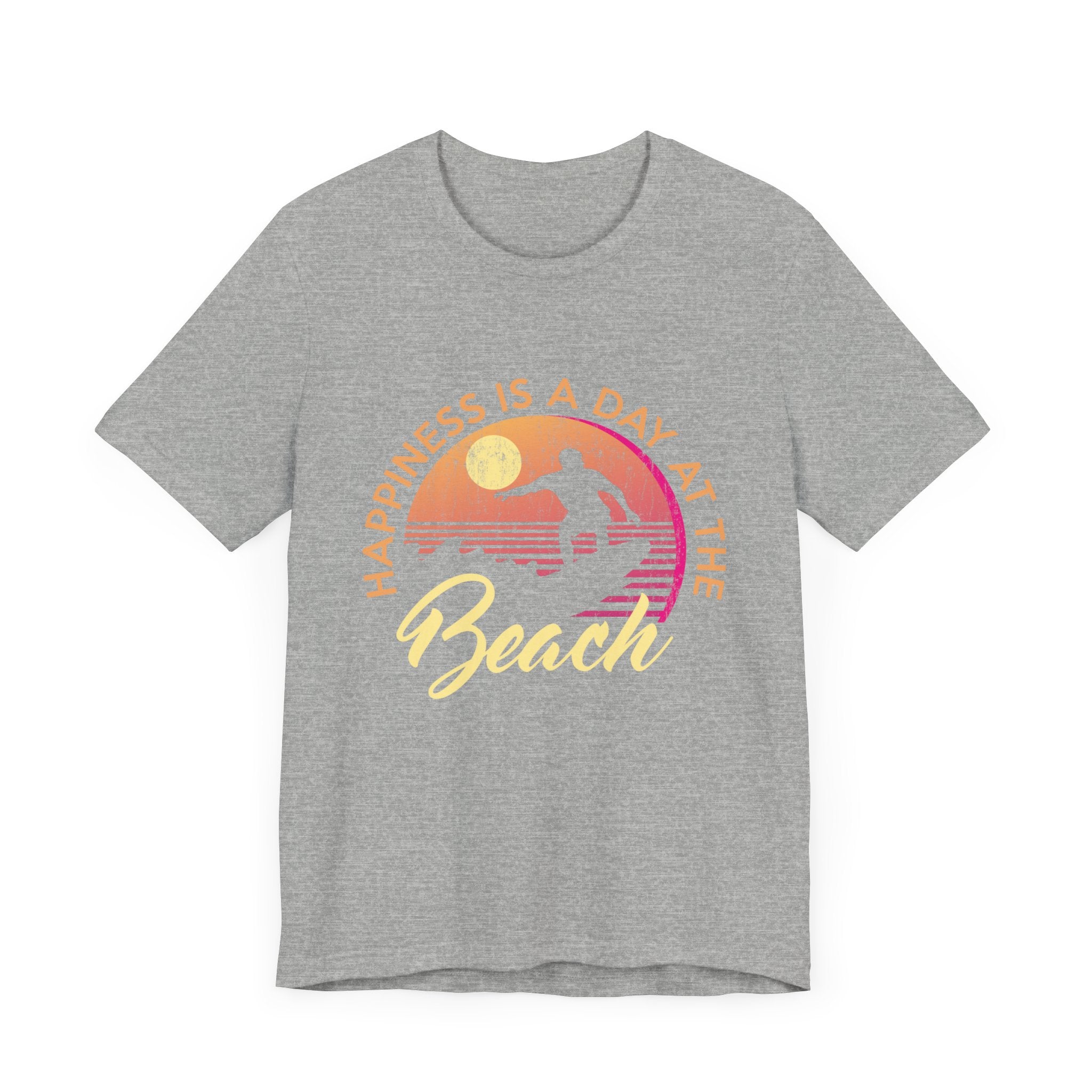 Le bonheur est une journée à la plage Tee unisexe 