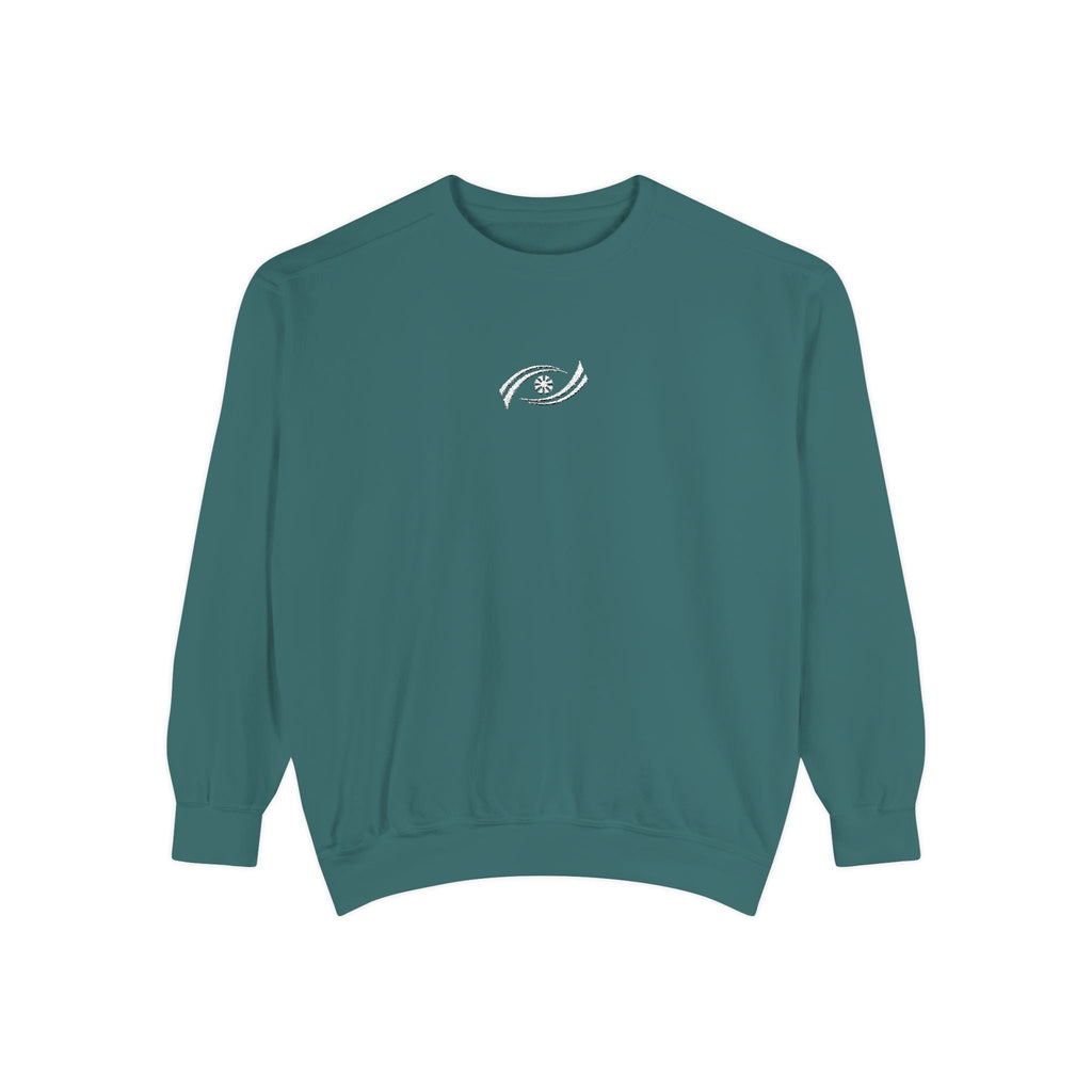 Garment-Dyed Sweatshirt, Cozy Unisex Pullover, Casual Comfortable Sweater, Perfect for Relaxing, Gift Idea for Friends and Family Printify