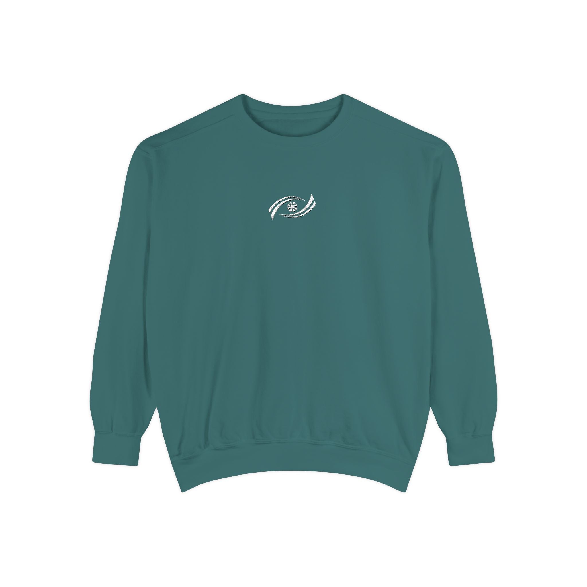 Garment-Dyed Sweatshirt, Cozy Unisex Pullover, Casual Comfortable Sweater, Perfect for Relaxing, Gift Idea for Friends and Family Printify