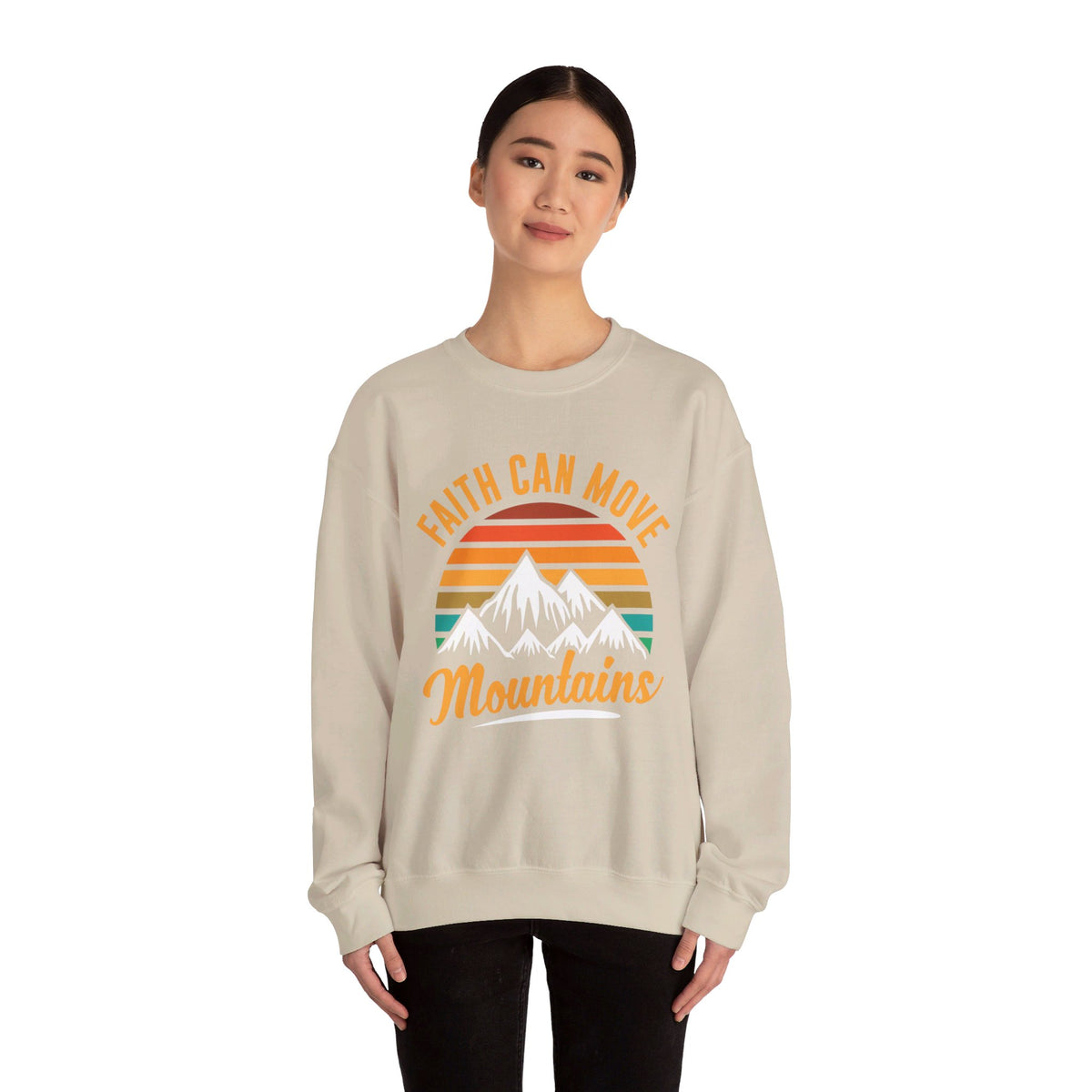 Faith Can Move Mountains Sweat-shirt unisexe 
