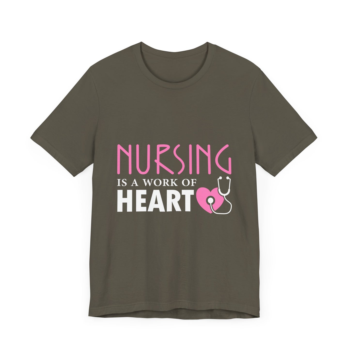 Nursing Is A Work Of Heart Unisex Tee