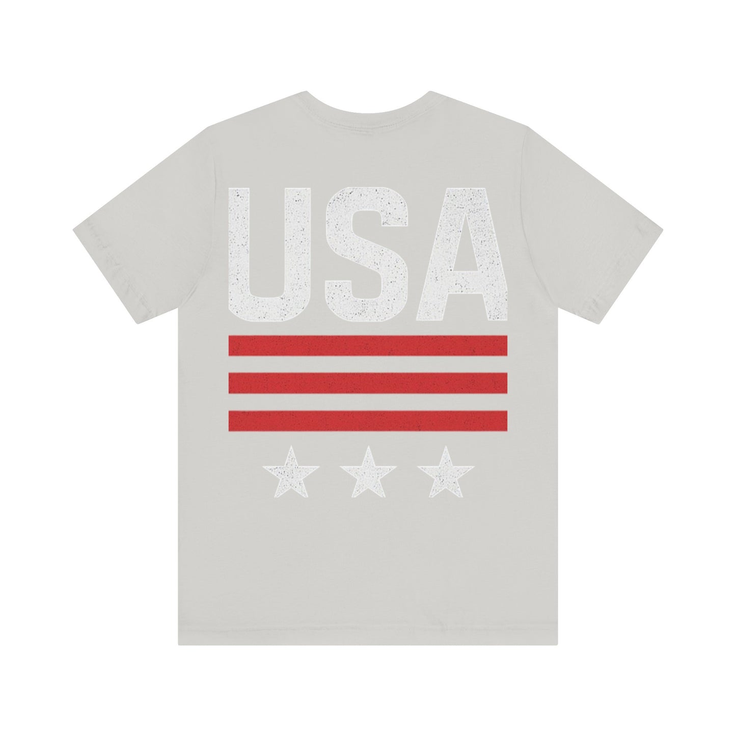 Patriotic USA Tee, Unisex Short Sleeve T-Shirt, July 4th Celebration Shirt, American Pride Apparel, Casual Summer Wear, Gift for Patriot