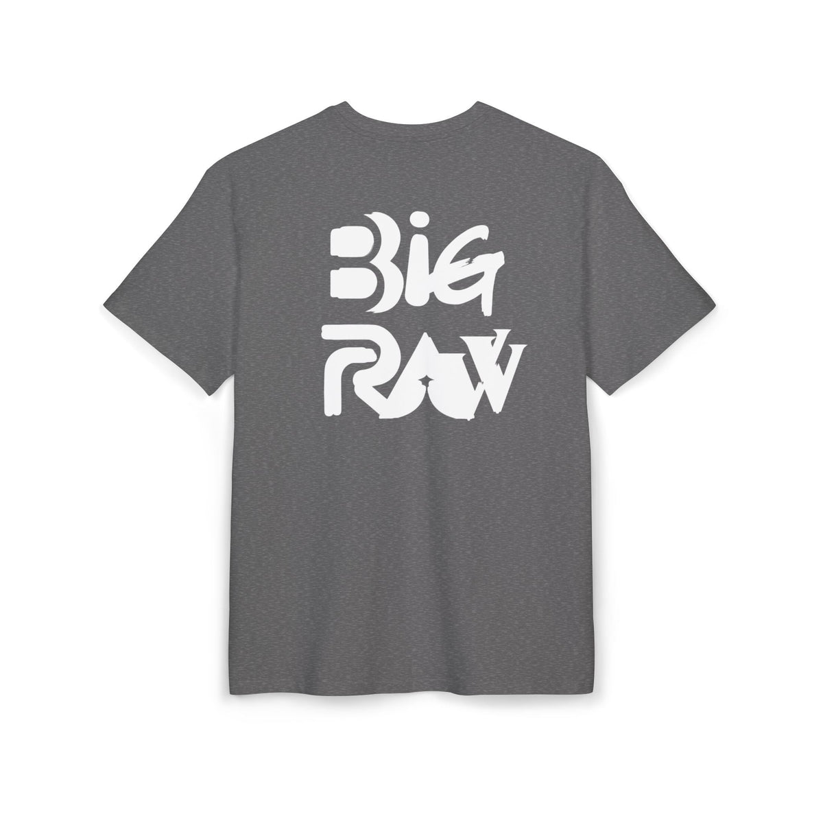 Oversize Tee Big Raw Print Unisex Heavy T-Shirt Printify