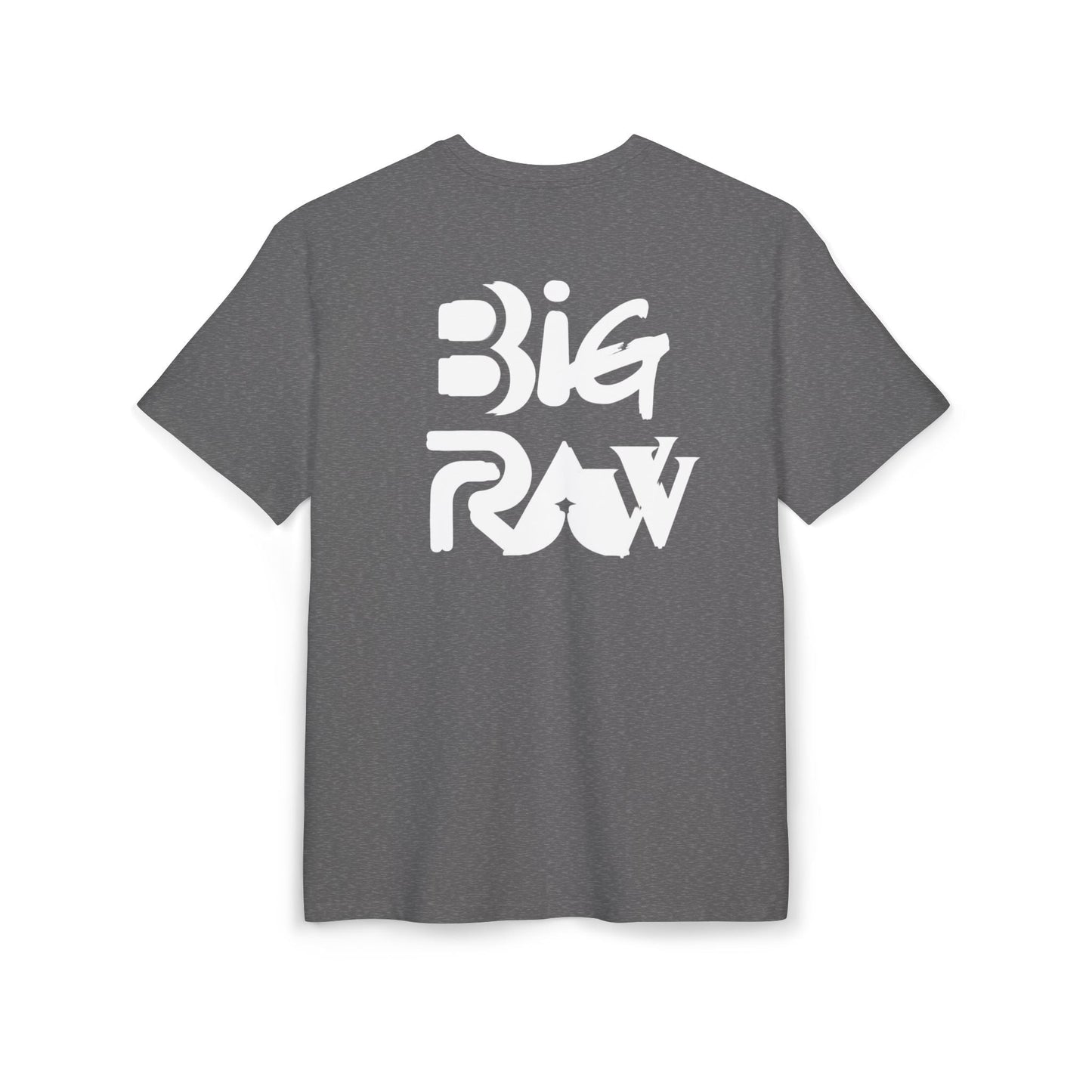 Oversize Tee Big Raw Print Unisex Heavy T-Shirt Printify