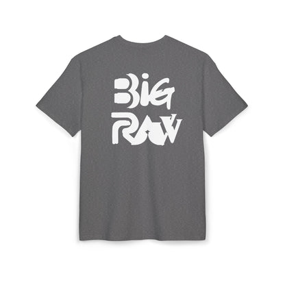 Oversize Tee Big Raw Print Unisex Heavy T-Shirt Printify