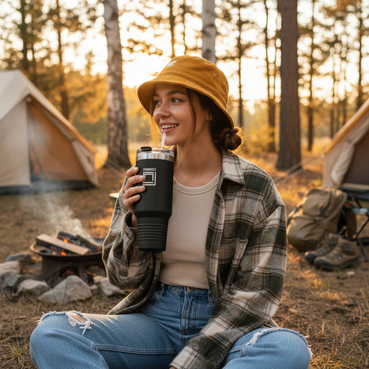 Insulated Travel Mug (40oz) for hot & cold beverages Printify