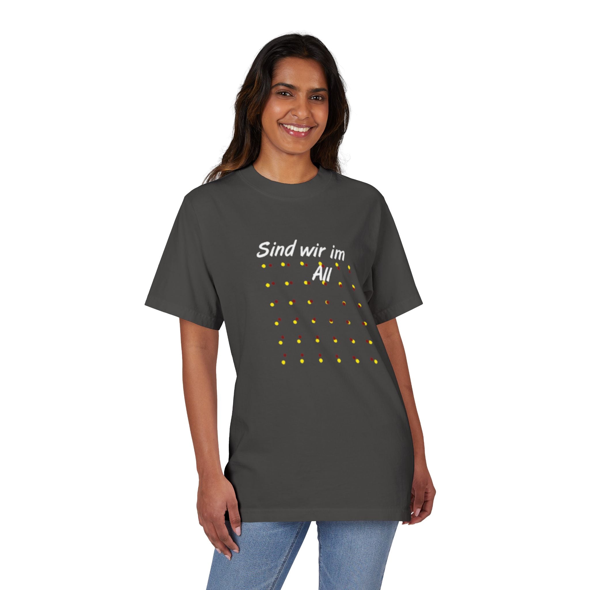 Drop-Shoulder T-Shirt - Chic sind wir im All