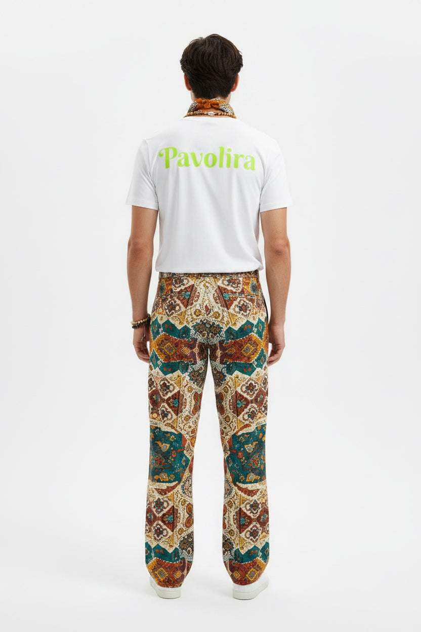 Pavolira Graphic Tee — Neon Green Retro Logo T-Shirt
