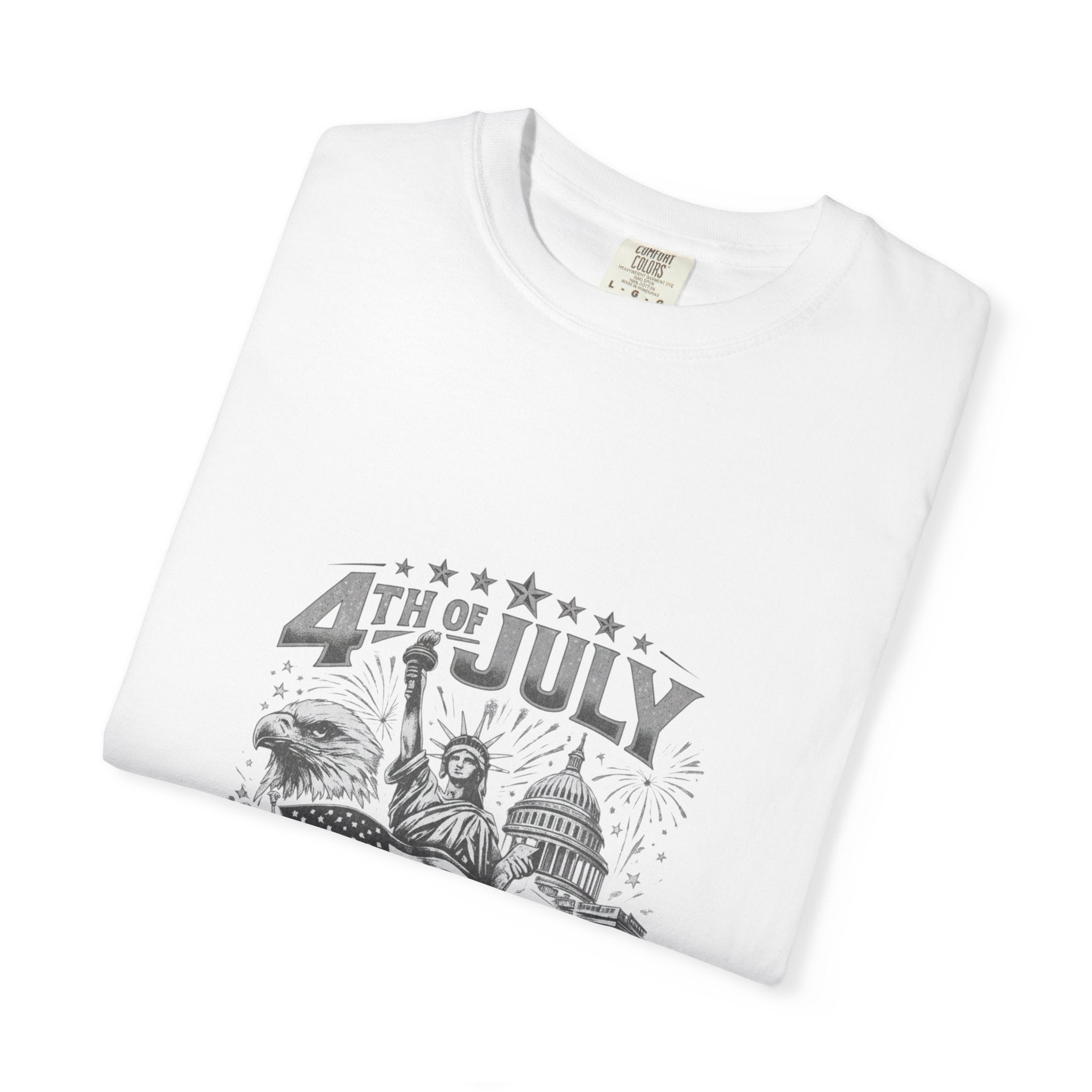 4th of July Patriotic T-Shirt — 'Land of the Free, Home of the Brave'
