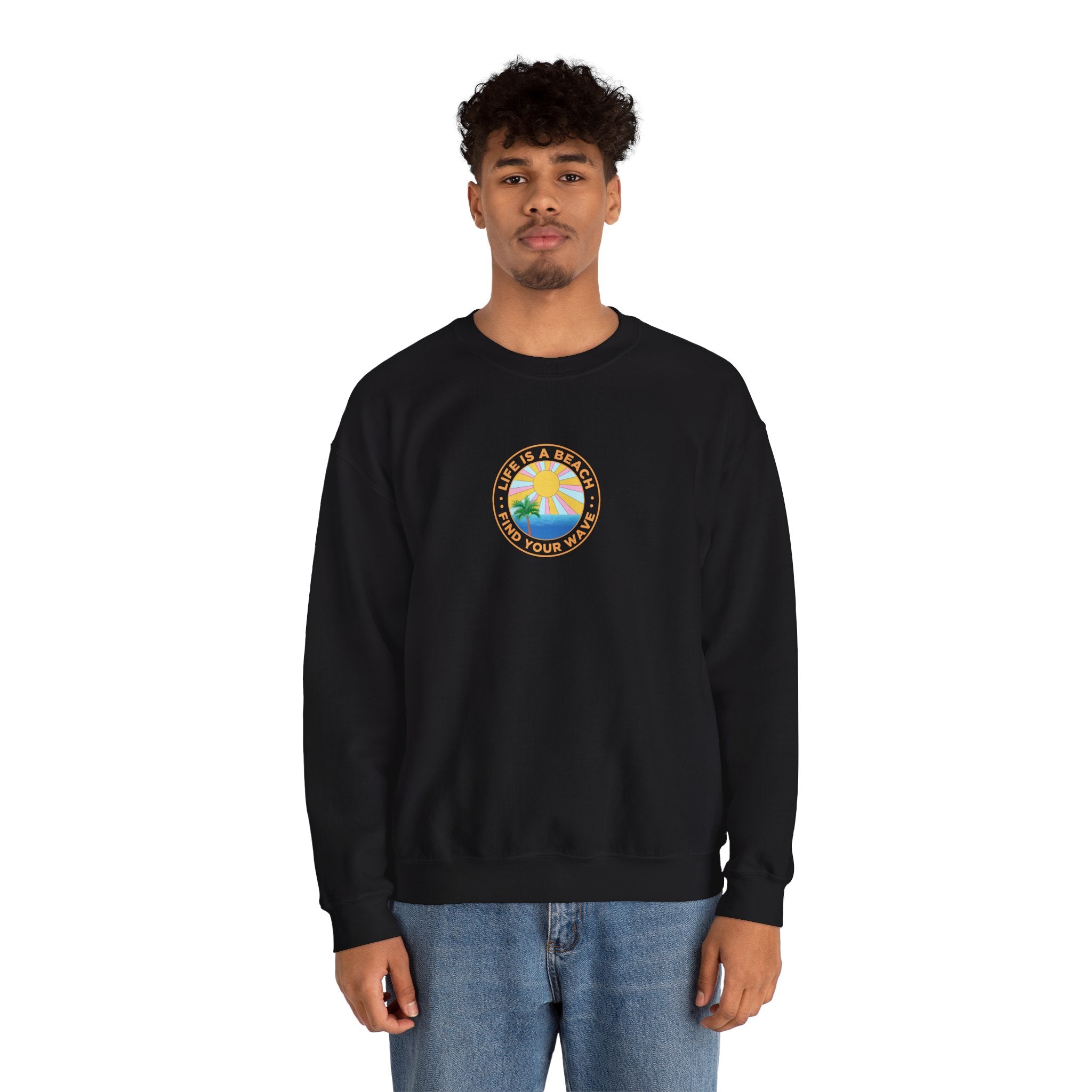 La vie est un sweat-shirt unisexe de plage 