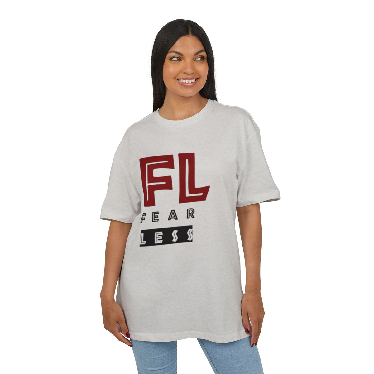 Fearless Unisex Heavy Oversize Tee - Empowering Statement Shirt