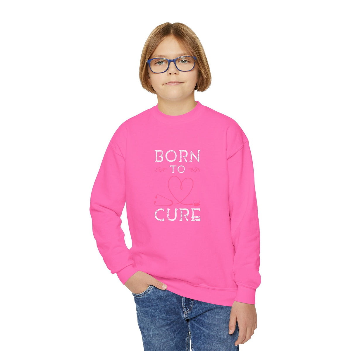 Born To Cure Sweatshirt Printify