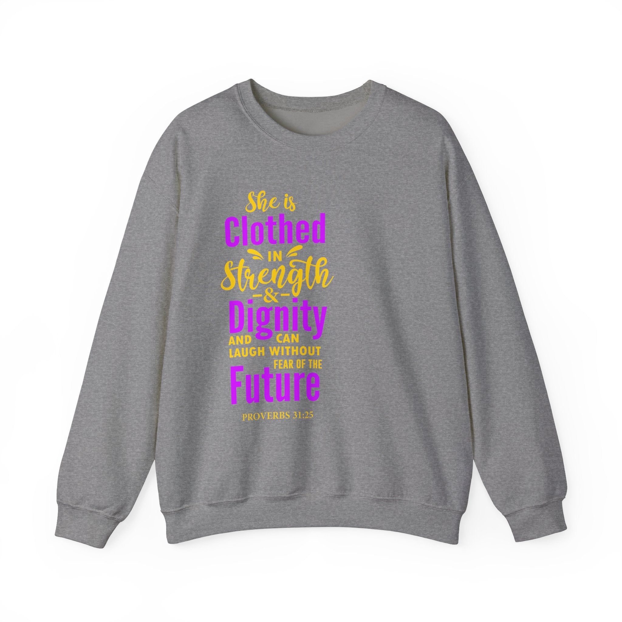 Elle est vêtue de sweat-shirt unisexe de force 