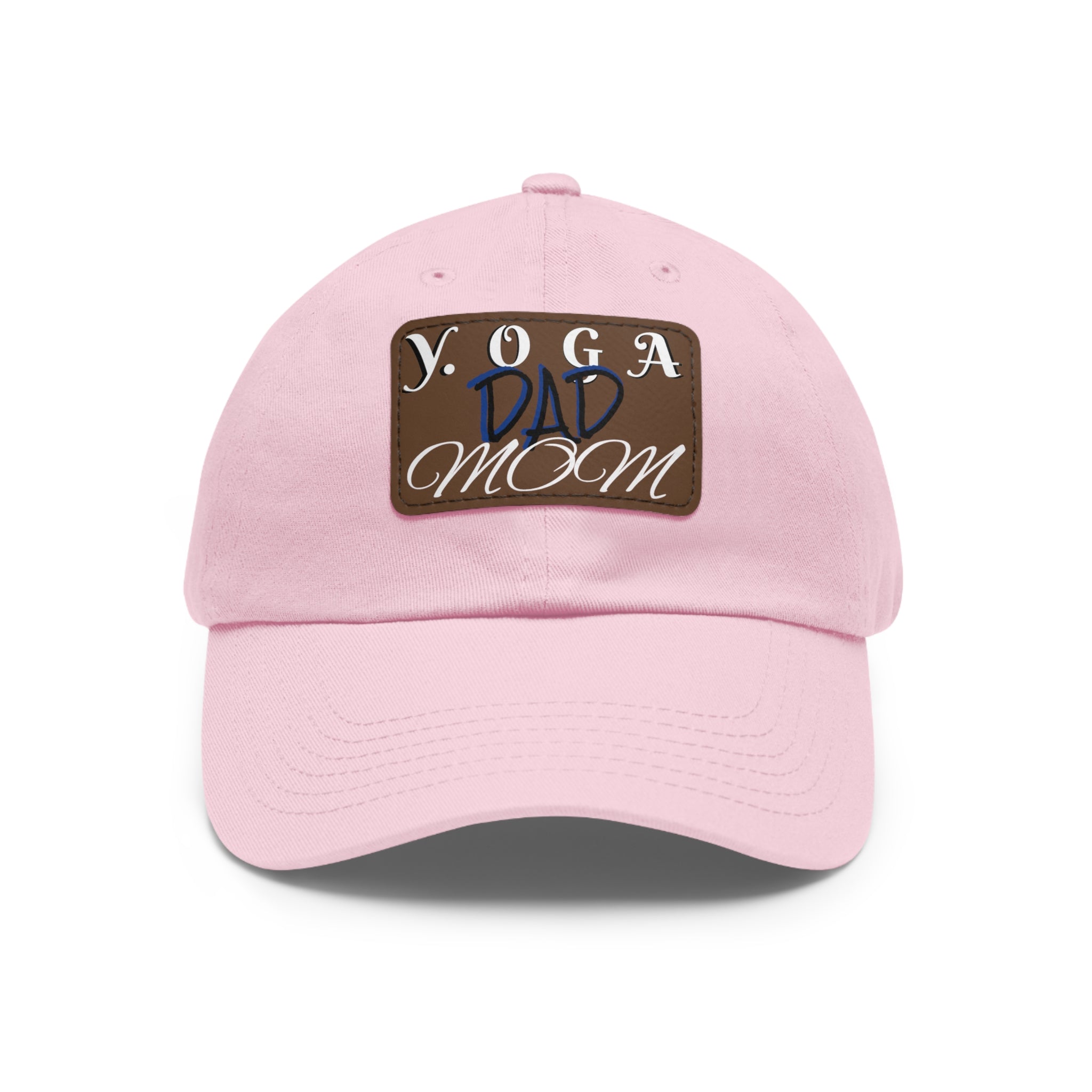 Yoga Dad Hat with Leather Patch - Casual Style for Active Parents
