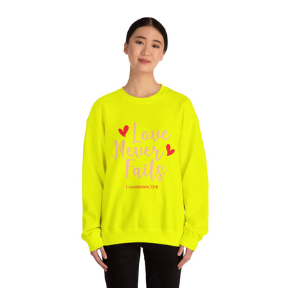 Love Never Fails Unisex Sweatshirt