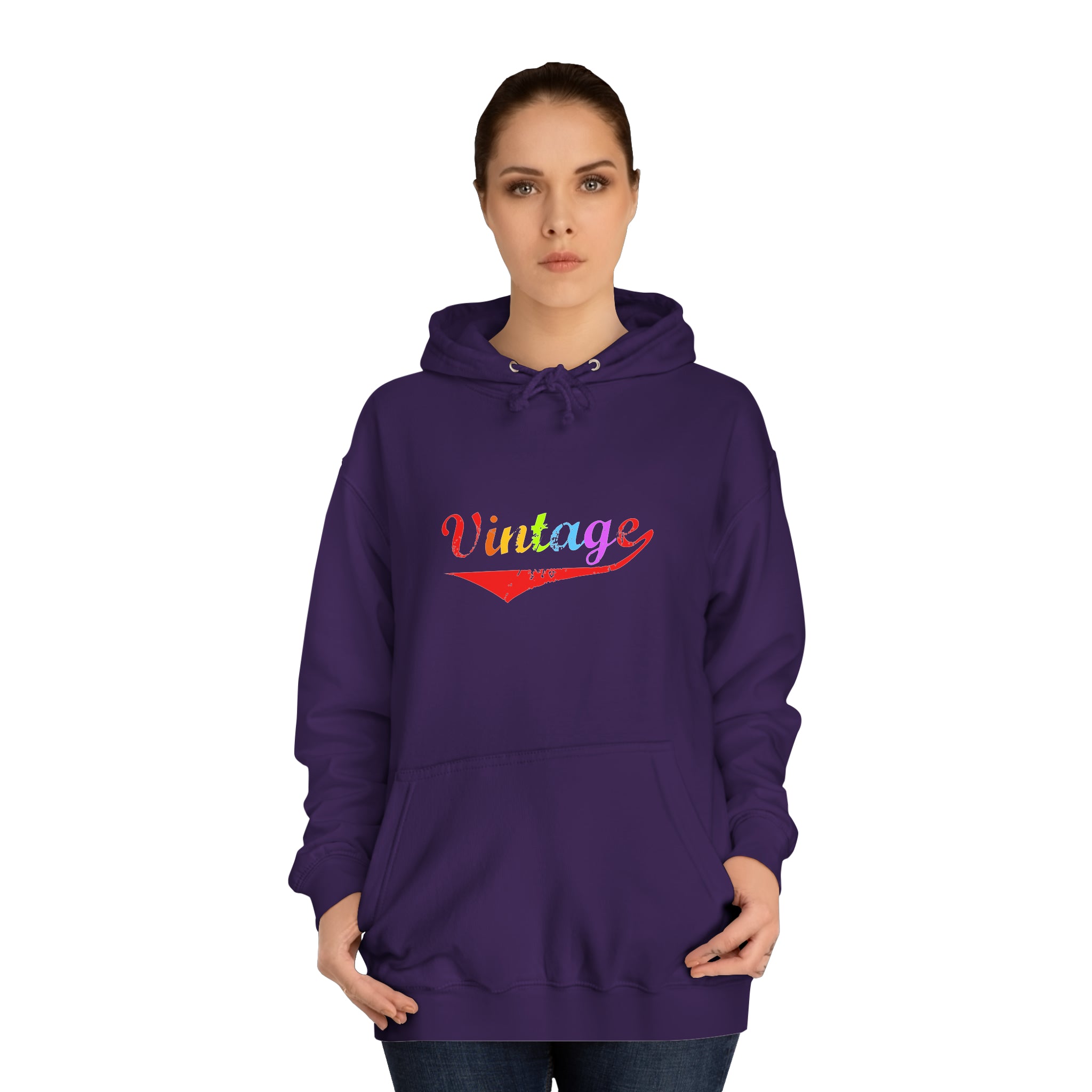 Sweat à capuche unisexe vintage 