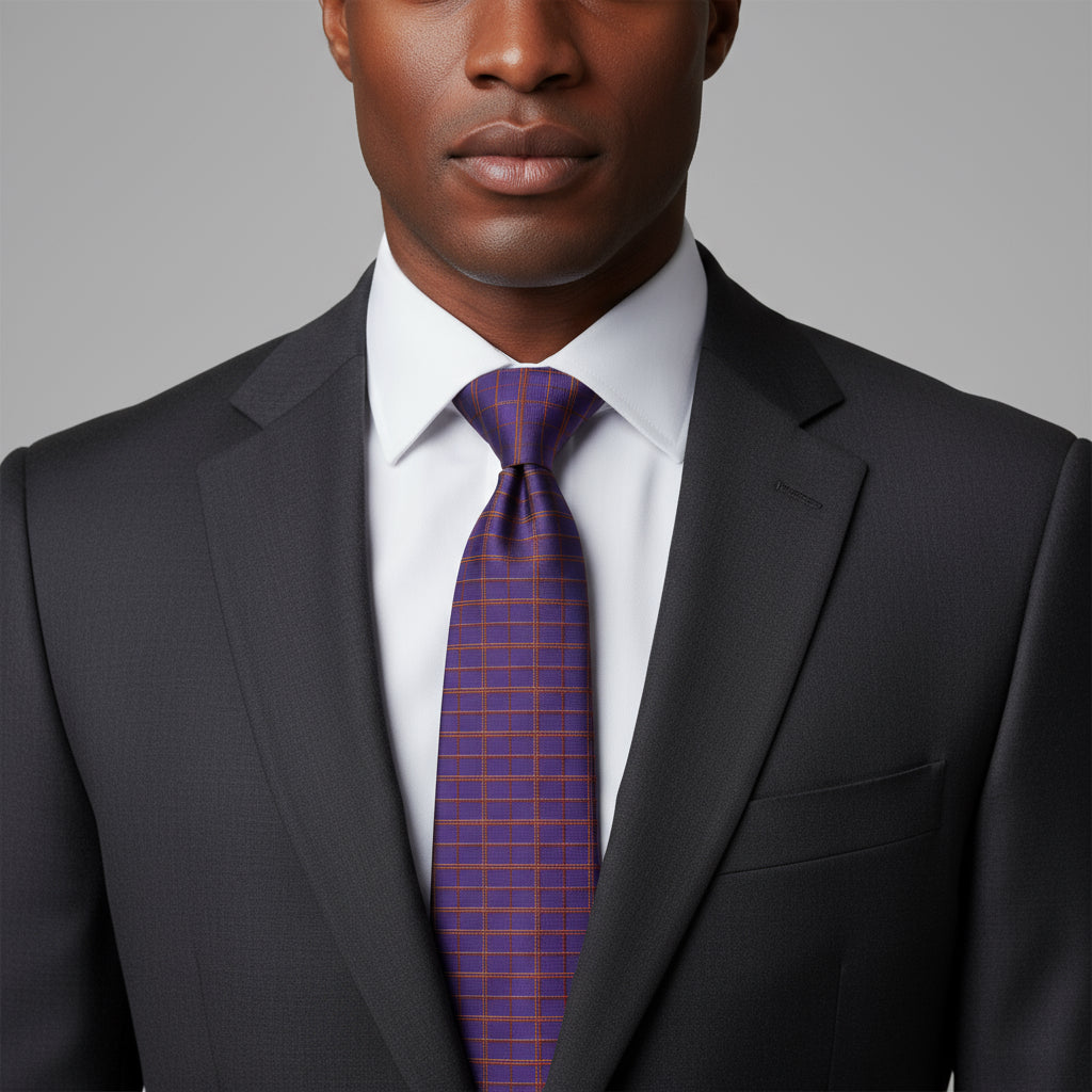 Stylish Checkered Necktie Printify