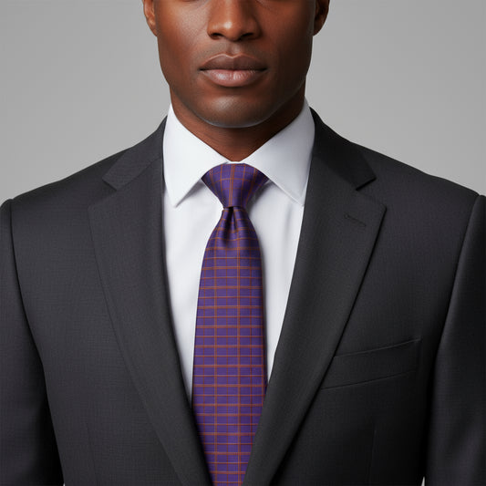 Stylish Checkered Necktie Printify