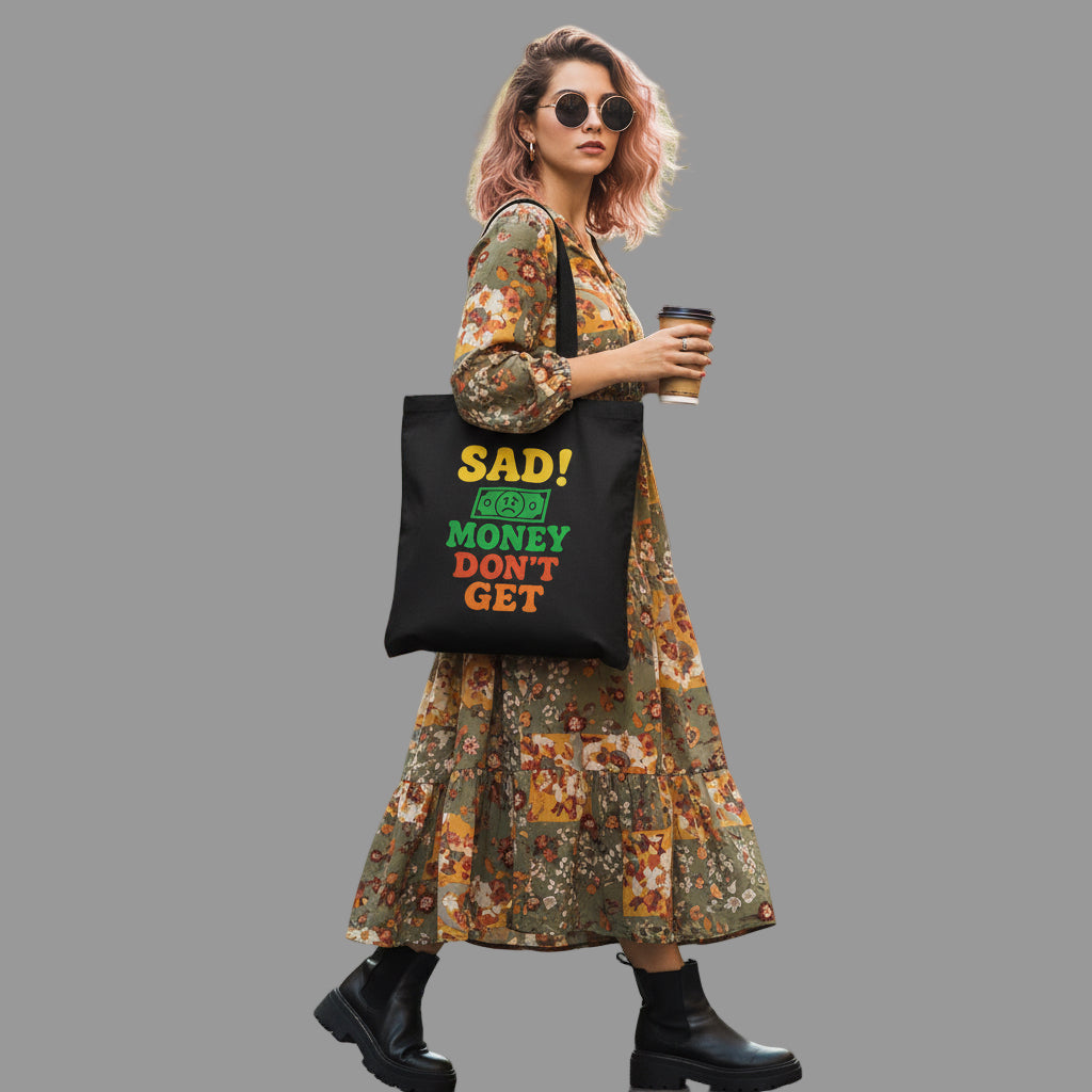 Money Quote Canvas Tote Bag |  Shopping Tote | Perfect Gift for Finance Lovers, Students, Birthdays, or Just Because Printify