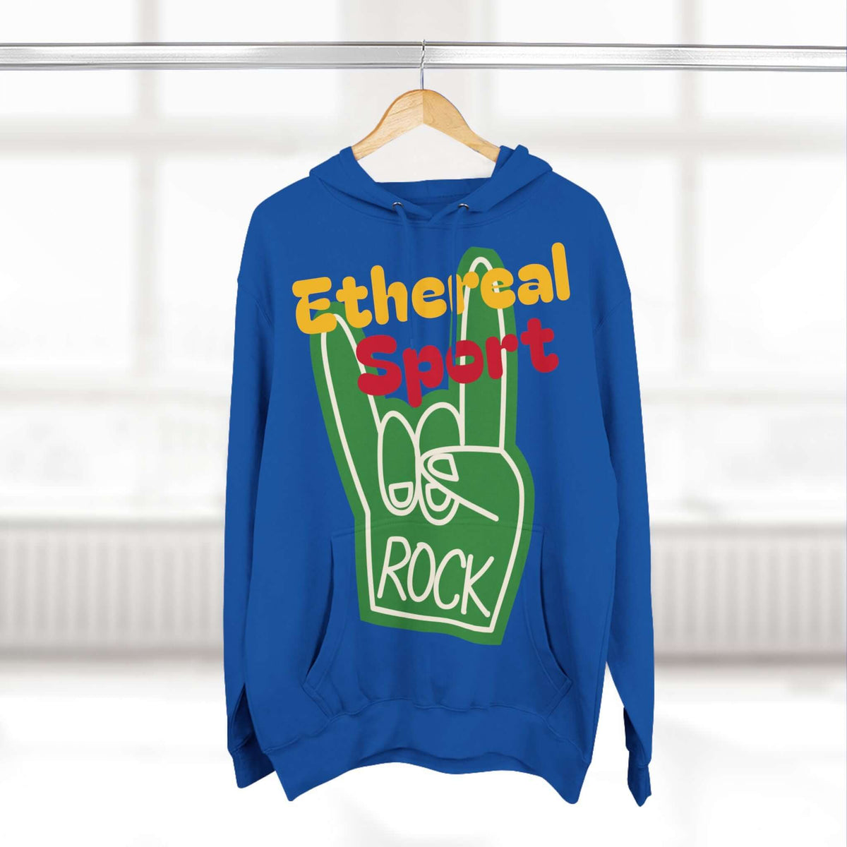 Fleece Hoodie - Ethereal Sport Rock Design