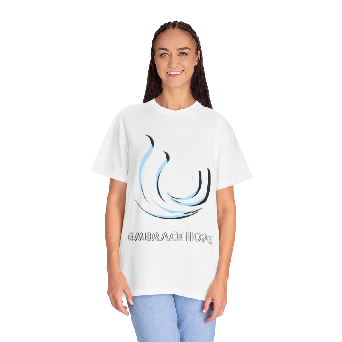 Embrace Hope Unisex Garment-Dyed T-Shirt - Inspirational Art Tee for Everyday Wear