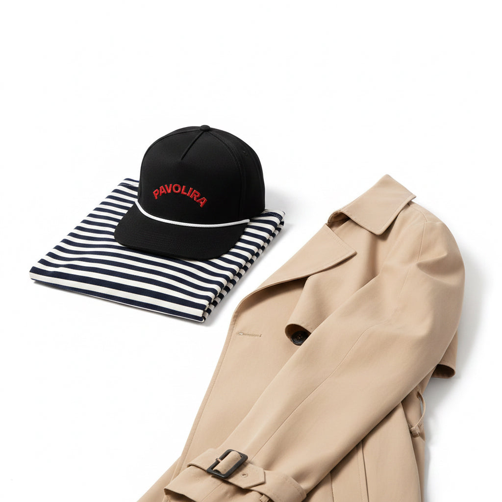 Sunwashed Rope Cap - Pavolira Curved Logo Baseball Hat