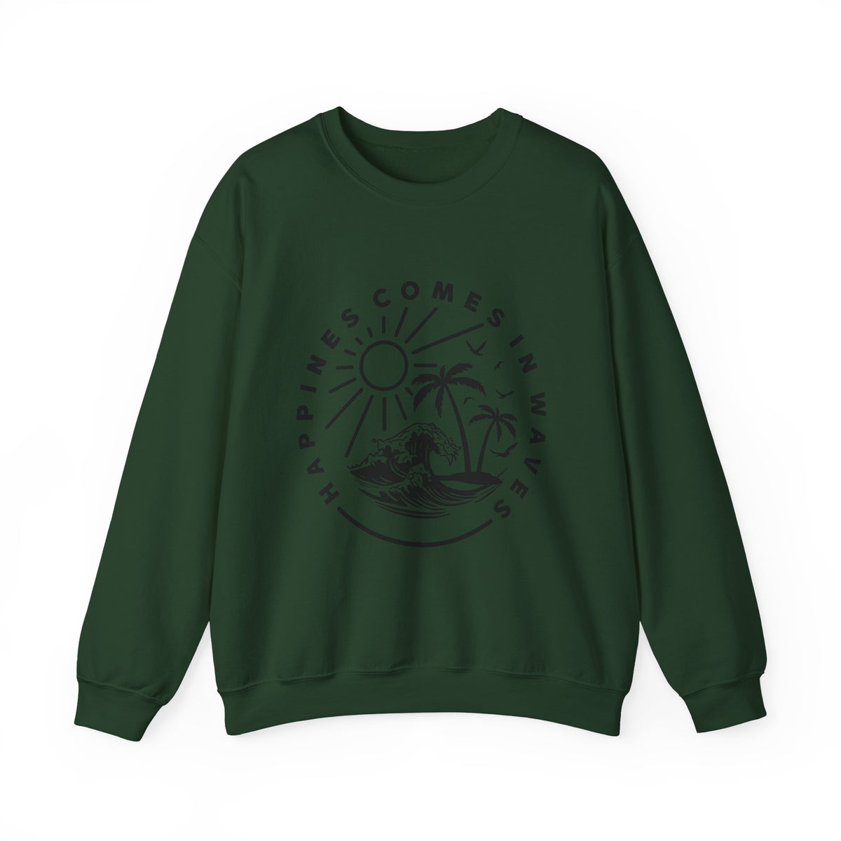 Le bonheur vient par vagues Sweatshirt 
