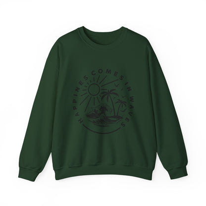 Le bonheur vient par vagues Sweatshirt 