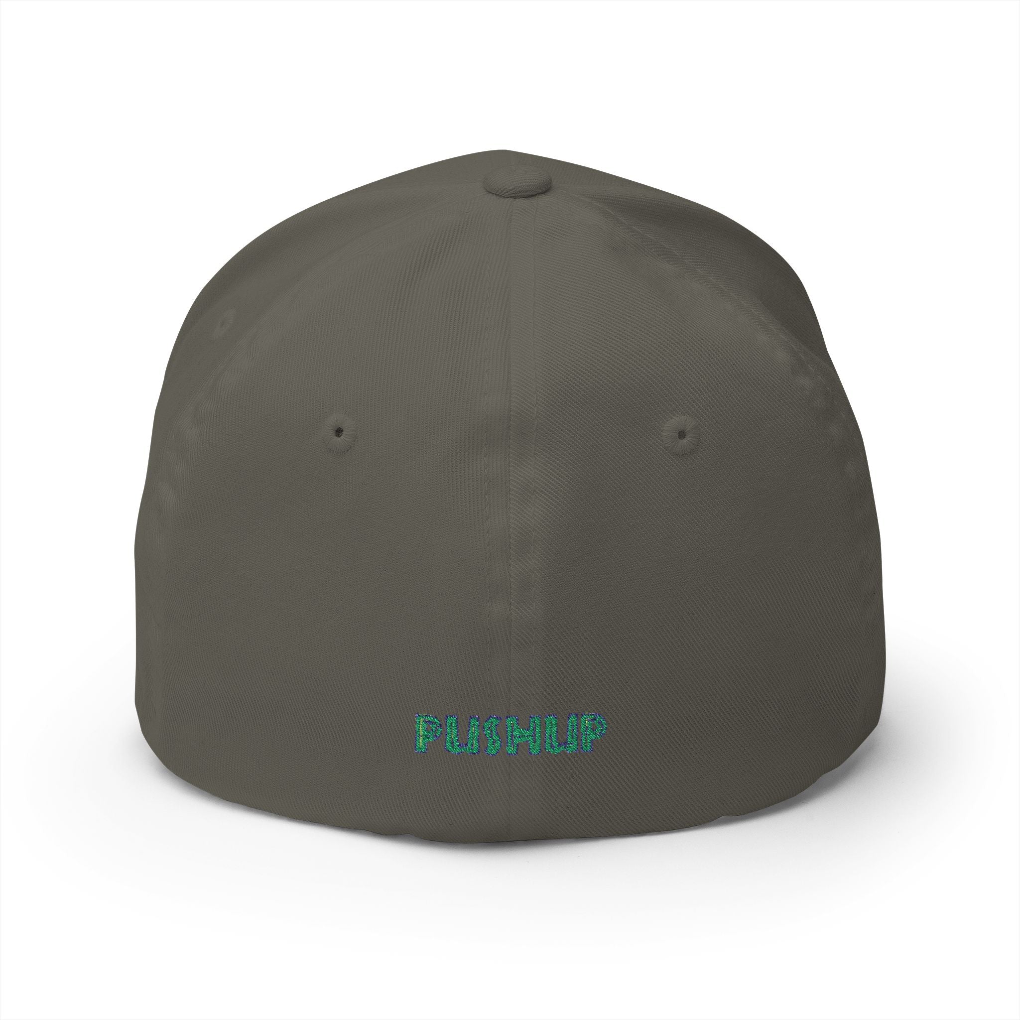 Motivational Embroidered Cap - 'PUSHUP' Structured Hat
