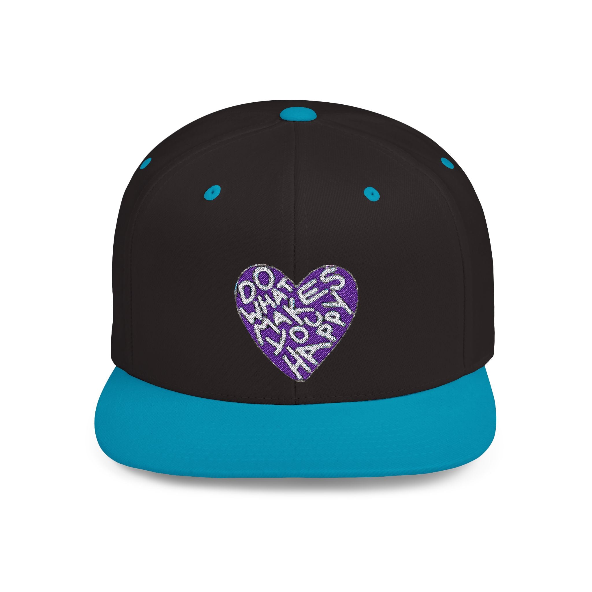 Unisex Flat Bill Snapback Hat