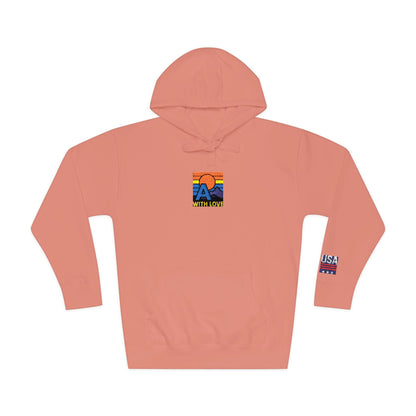 Colorful Mountain Unisex Fleece Hoodie, Cozy Sweatshirt, Casual Outfit, Gift for Nature Lovers, Fall Fashion Printify