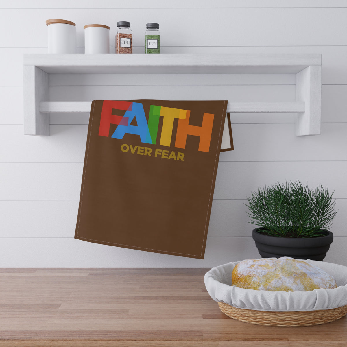 Faith Over Fear Towel