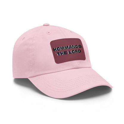 Dad Hat - Kommands The Lord Leather Patch Cap