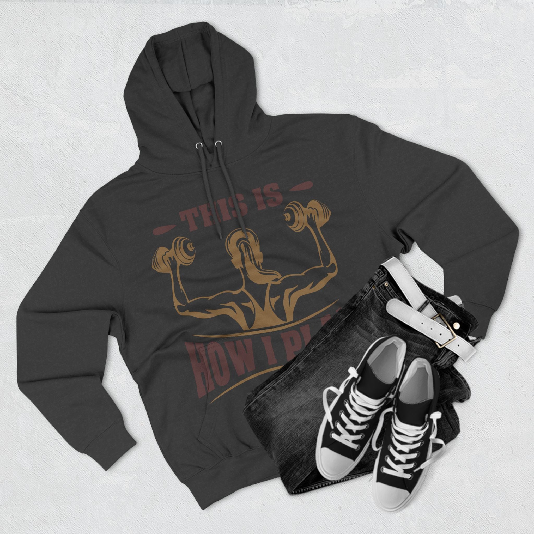 Rcnsons Unisex Three-Panel Fleece 'Play' Hoodie