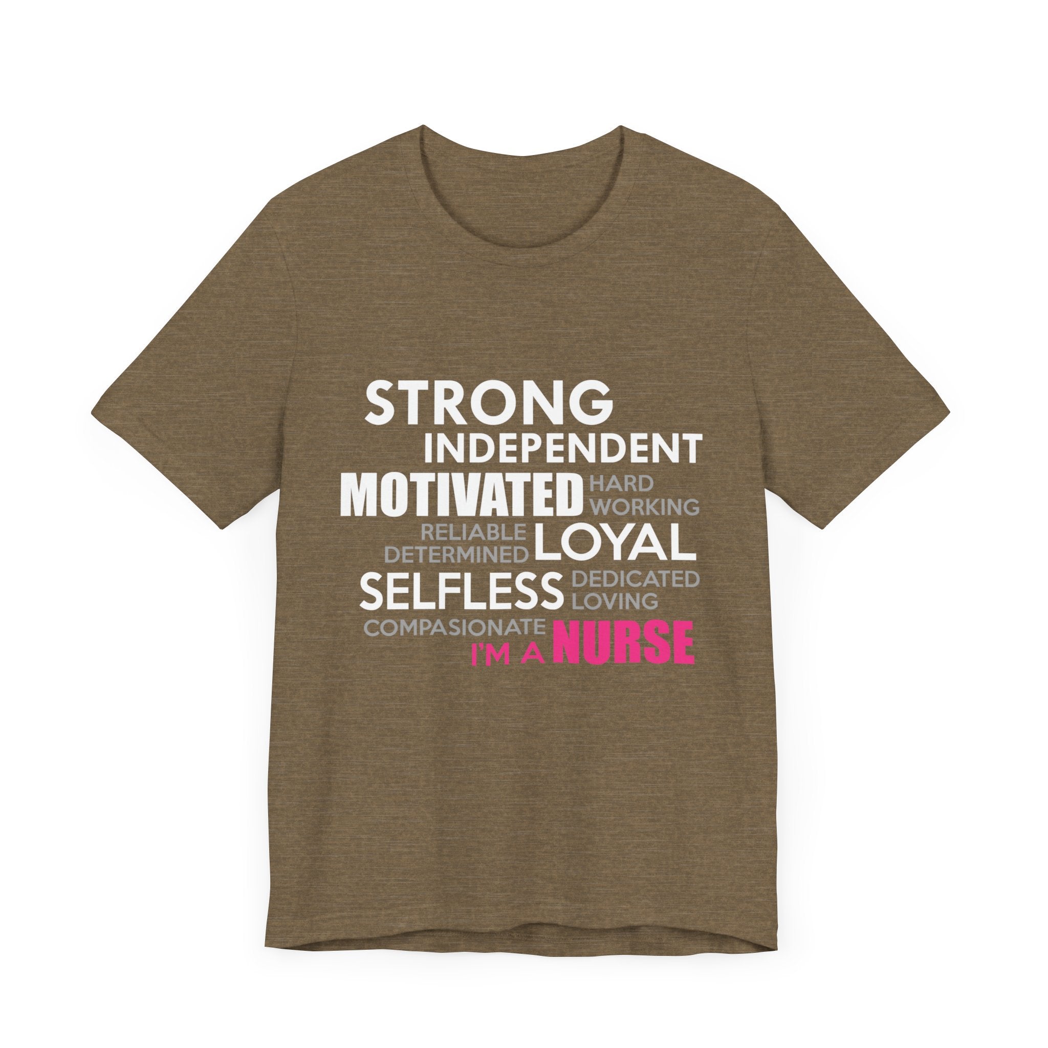 Tee-shirt unisexe fort indépendant, motivé, loyal et désintéressé 