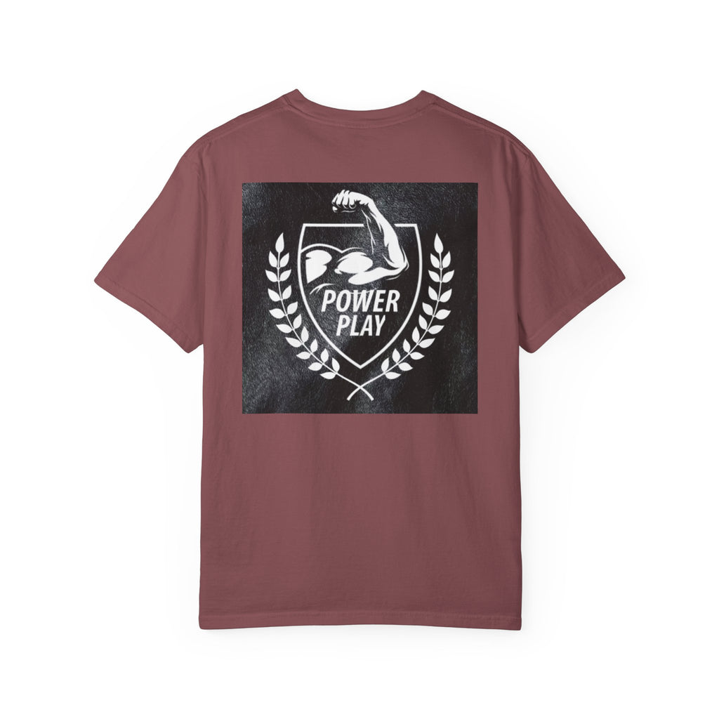 Power Play Unisex Garment-Dyed T-Shirt - Gym Motivation Apparel