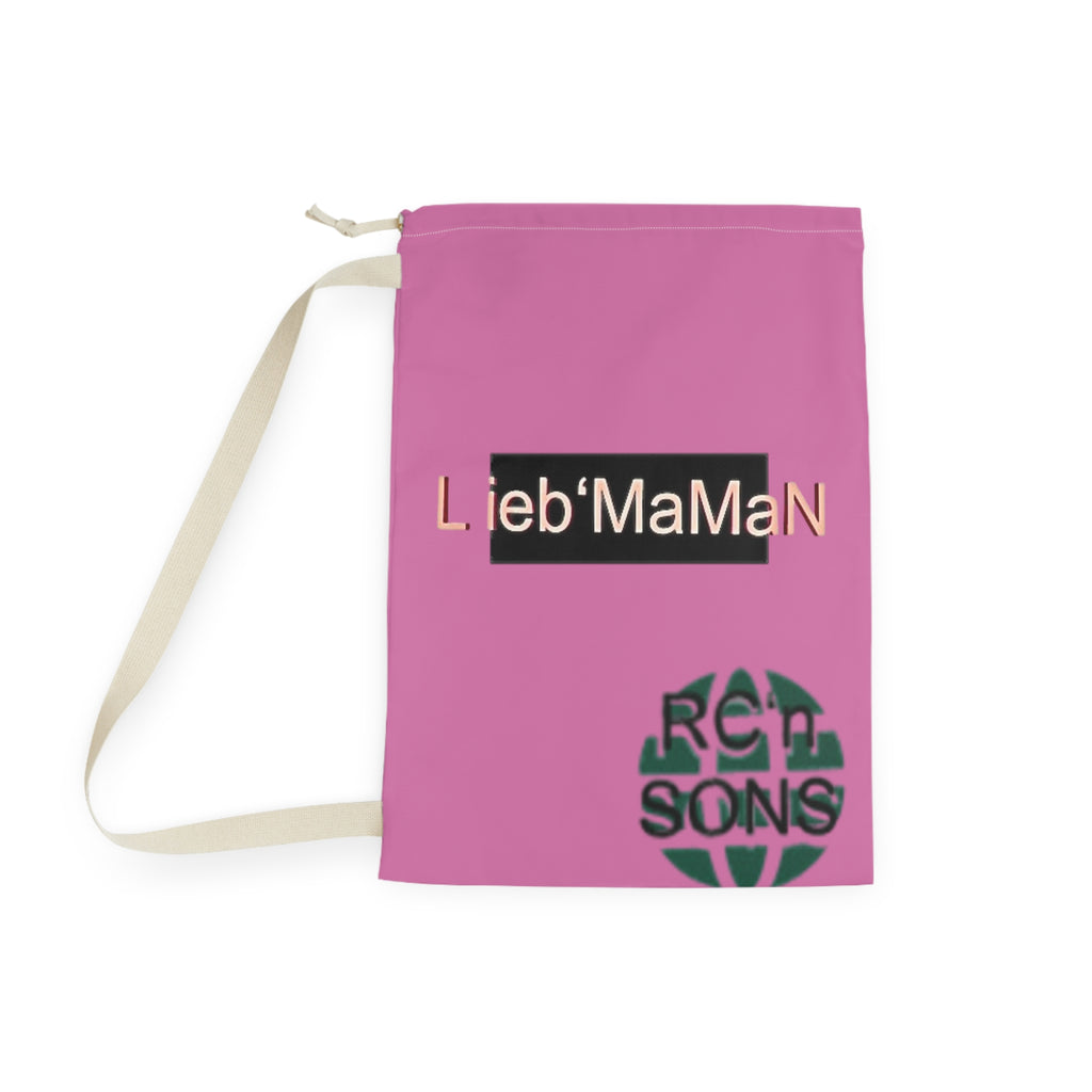Colorful Laundry Bag with 'Hallo Lieb Mama' Design - Perfect for Home Organization