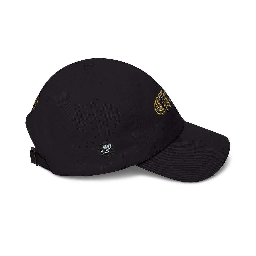 Dad Cap — 'CHOSÉ' Gold Gothic Embroidered Baseball Hat