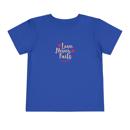 Love Never Fails Toddler Tee