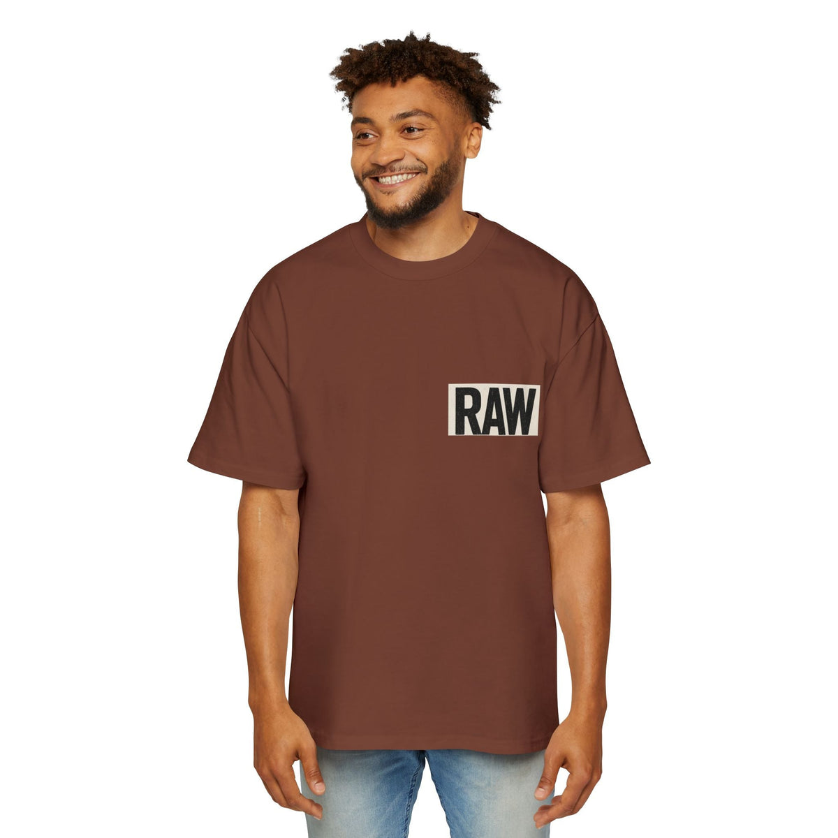 Men's Heavy Oversized Tee - Casual Streetwear, Summer Essential, Graphic T-Shirt, Gift for Him, Trending Fashion Printify