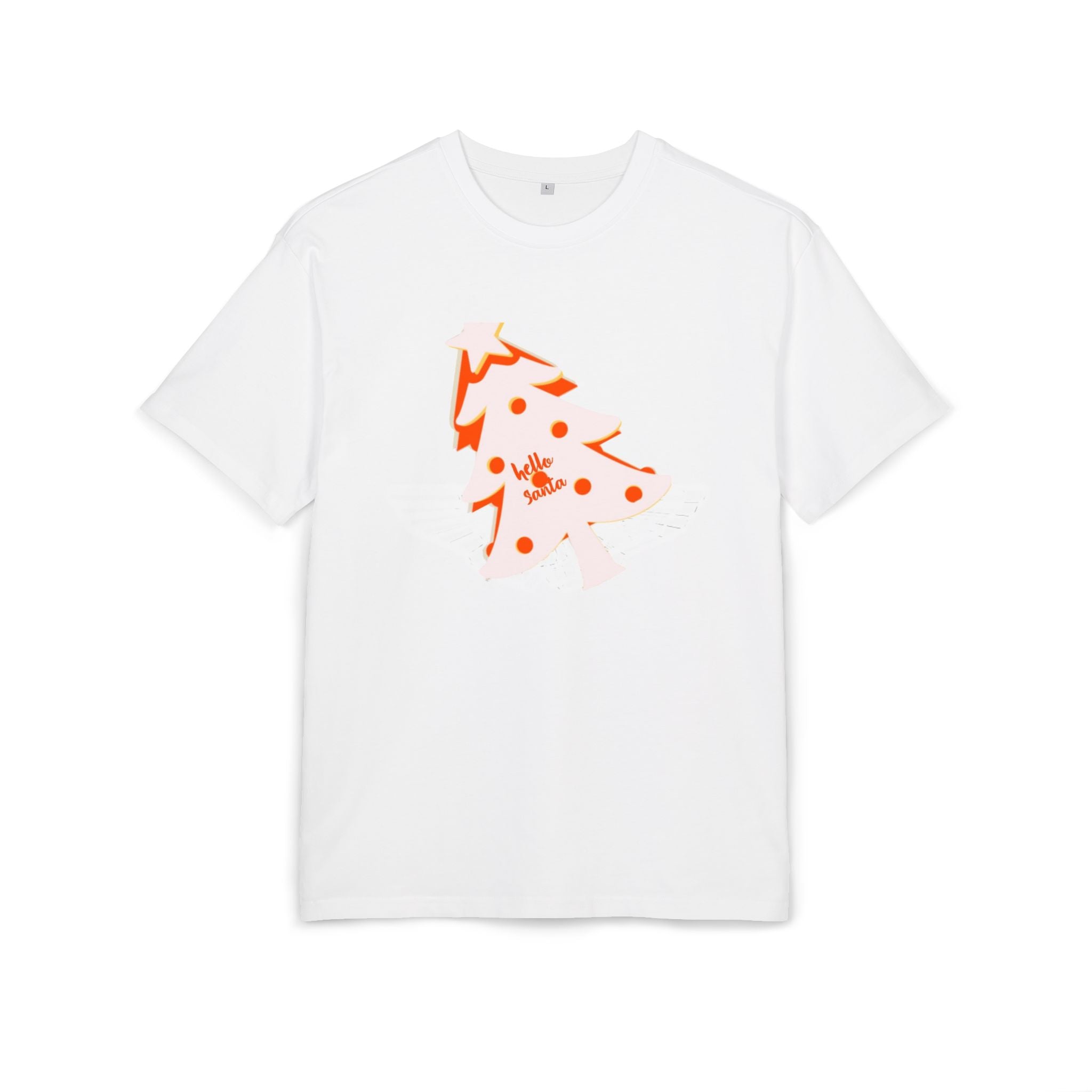 Christmas Oversize Tee - hello Santa Printify