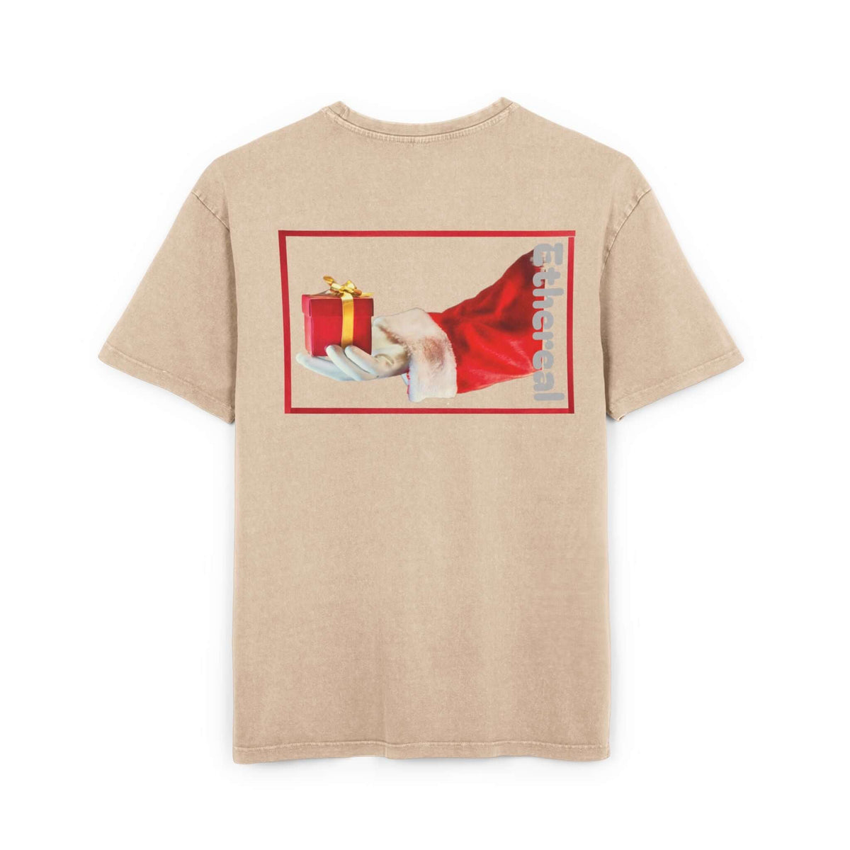 Tee Santa Claus Acid Washed Men's Oversize Heavy