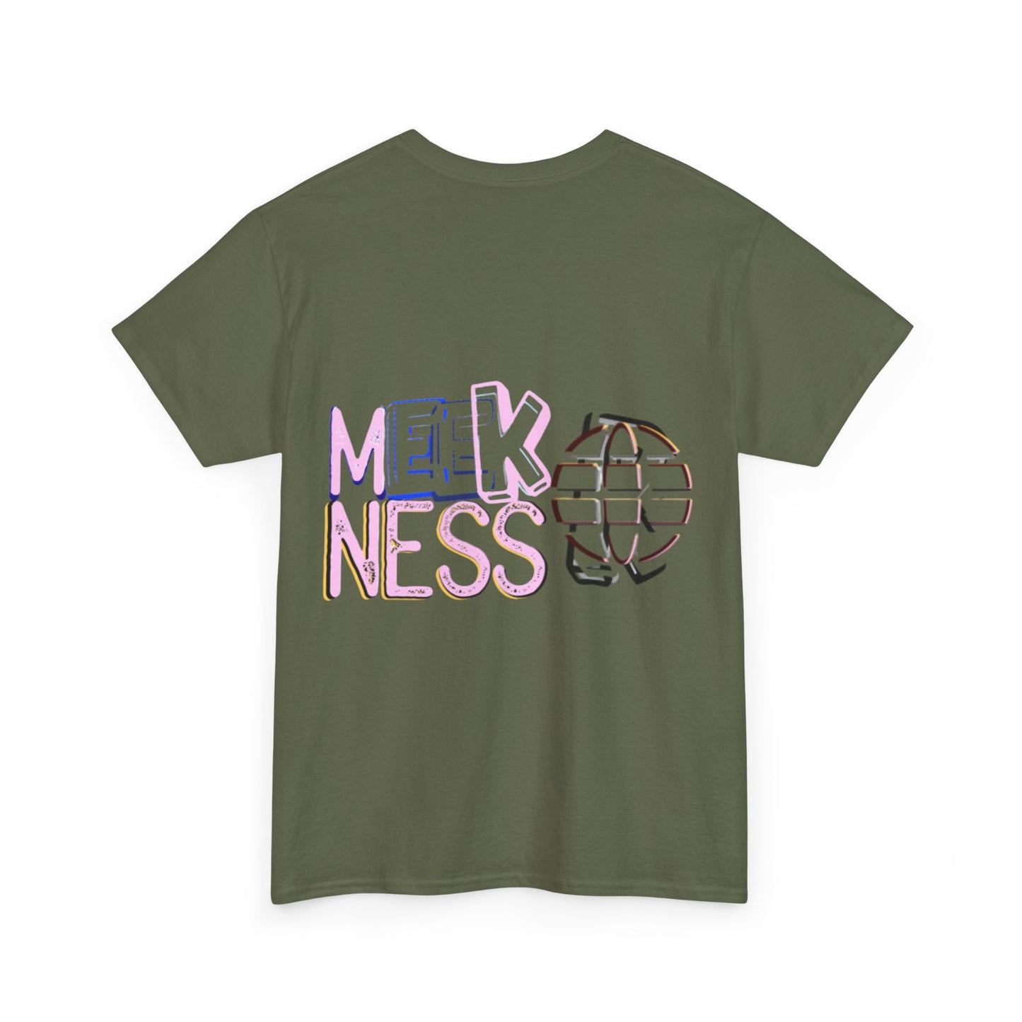 Unisex Heavy Cotton Tee - 'MEEKNESS' Graphic Shirt for Casual Wear