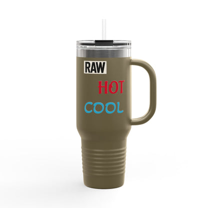 Insulated Travel Mug - Hot Cool Drink Container for Commuters, Gift for Coffee Lovers, Hydration on the Go, Outdoor Adventure, Office [...] Printify