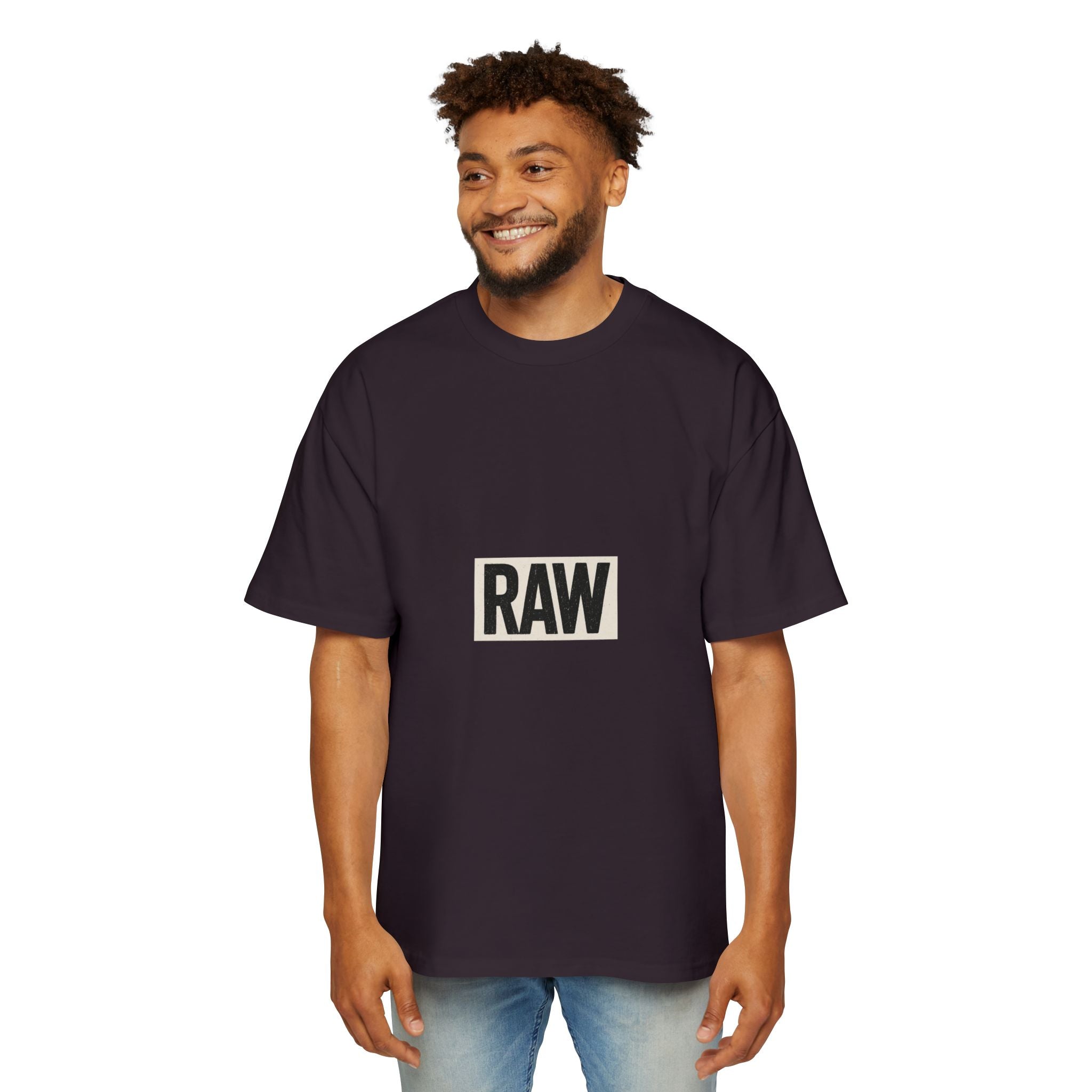 Oversized Tee - Raw Unique Design Printify