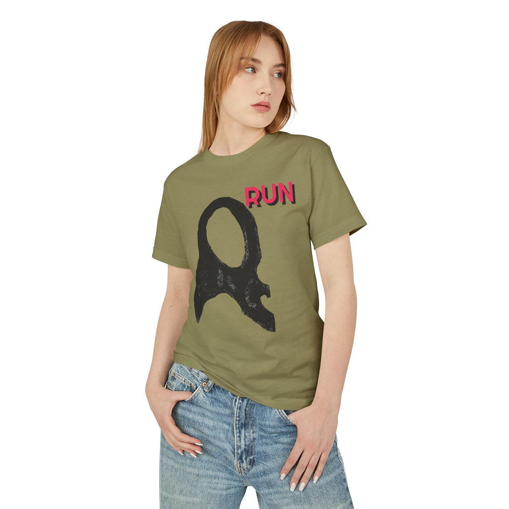 Casual Unisex Tee -  Run Graphic