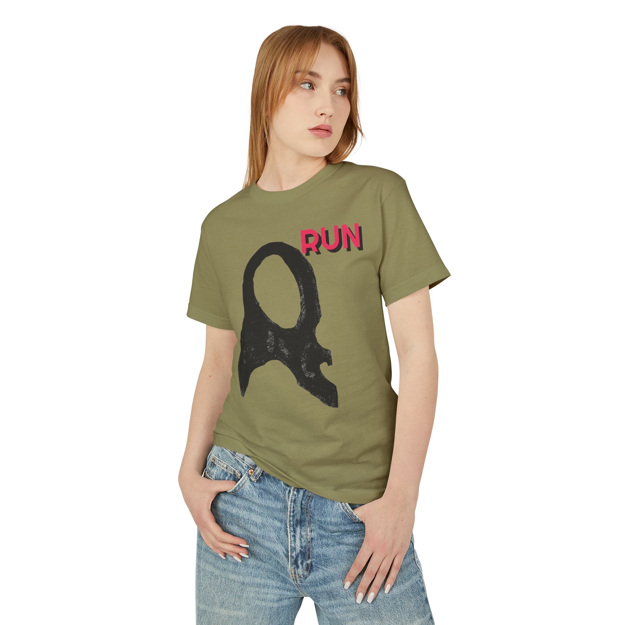Casual Unisex Tee -  Run Graphic